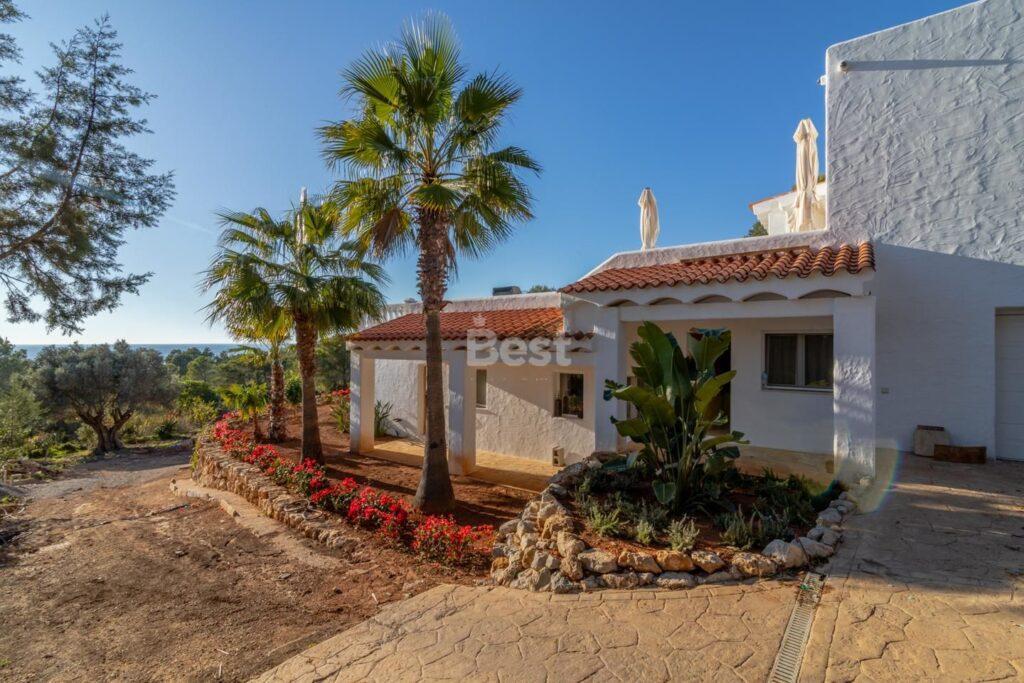 Villa for rent with sea views in Cala Tarida, San Jose, Ibiza REF:CMSDT51a